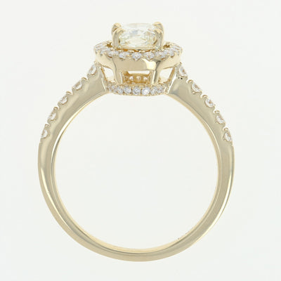 Oval Halo Diamond Engagement Ring 1.47ctw