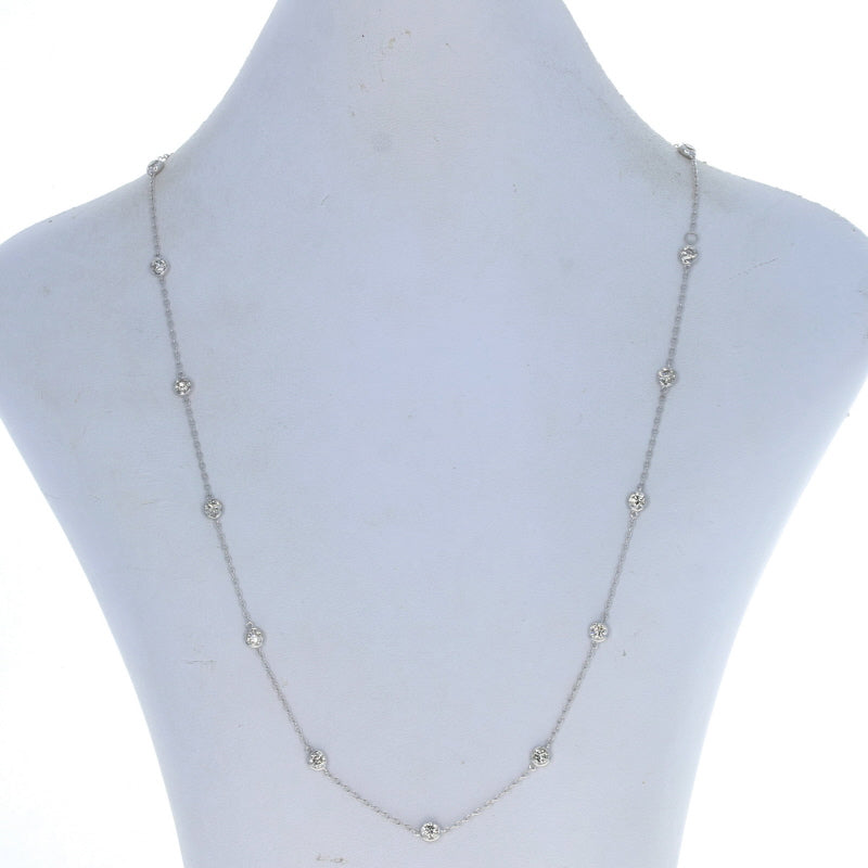 3.02ctw Diamond Necklace White Gold