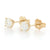 1.02ctw Diamond Earrings Yellow Gold