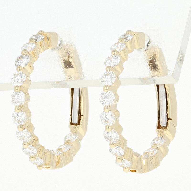 Inside-Out Diamond Hoop Earrings 1.06ctw