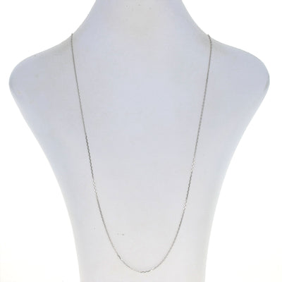 Diamond Cut Cable Chain Necklace 24"