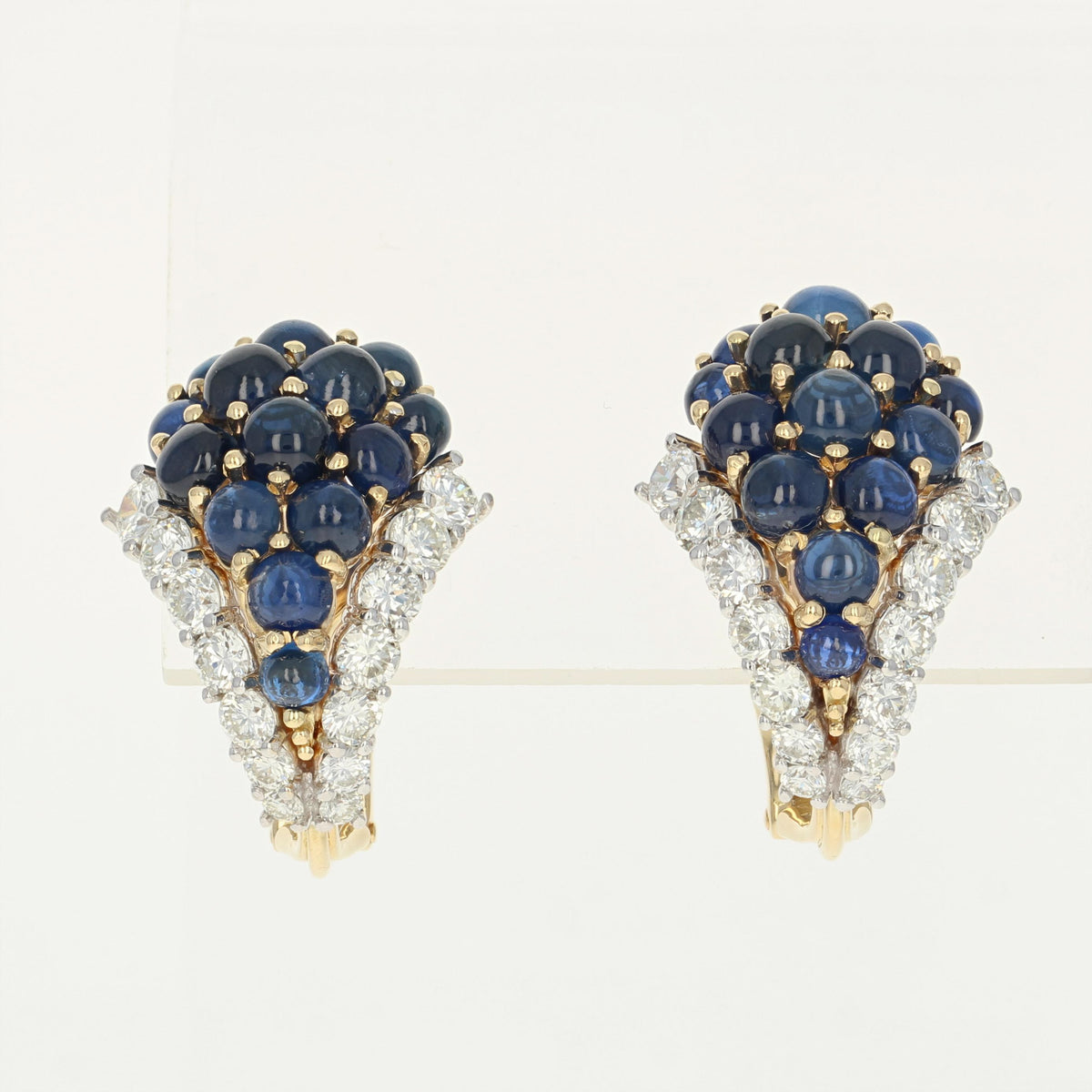 Sapphire & Diamond Statement Earrings 9.00ctw