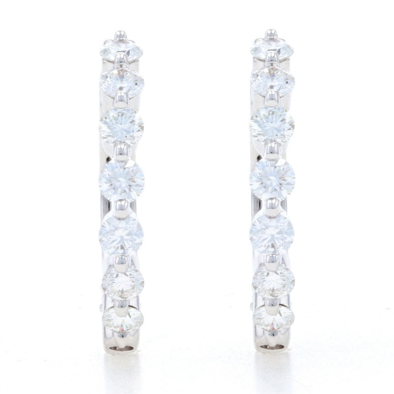 1.03ctw Diamond Earrings White Gold