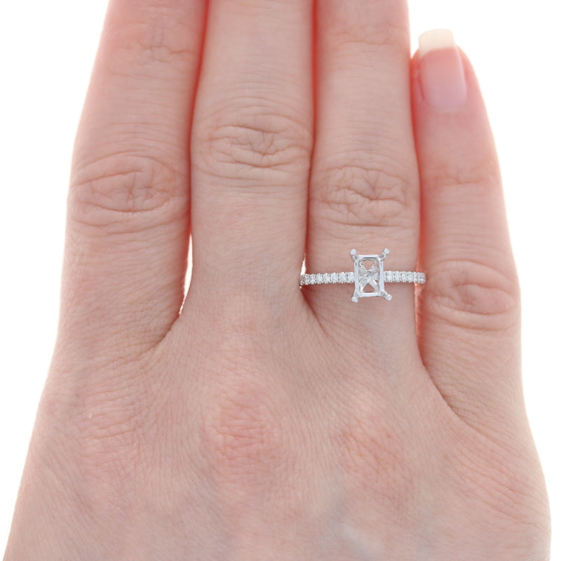 Semi-Mount Ring White Gold