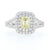 .84ct Fancy Yellow Diamond Ring White Gold