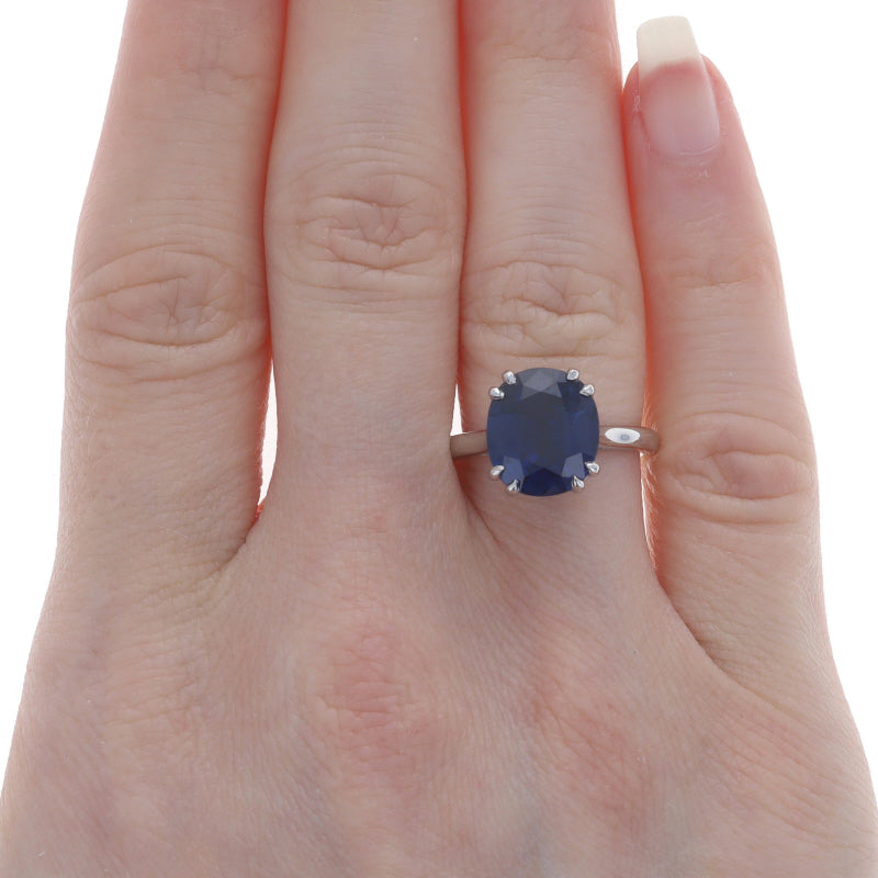 5.84ctw Sapphire and Diamond Ring Platinum