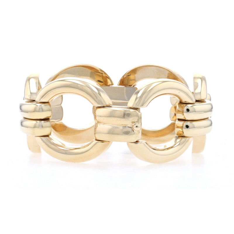 Circle Link Bracelet Yellow Gold