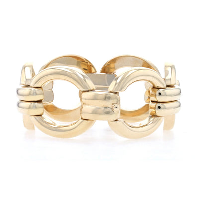 Circle Link Bracelet Yellow Gold
