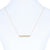 Diamond-Accented Engraveable Bar Necklace