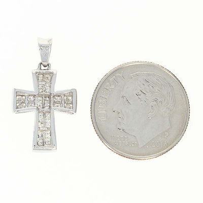 Composite Diamond Cross Pendant .69ctw