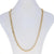Diamond Cut Curb Chain Necklace Yellow Gold