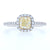 .79ct Fancy Yellow Diamond Ring White Gold