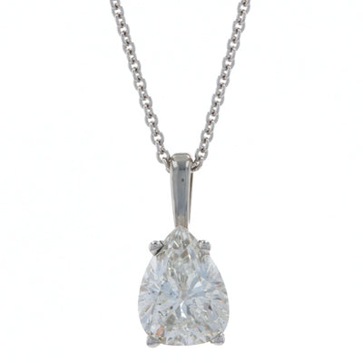 1.06ct Diamond Necklace White Gold