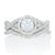 Semi-Mount Engagement Ring & Wedding Band White Gold