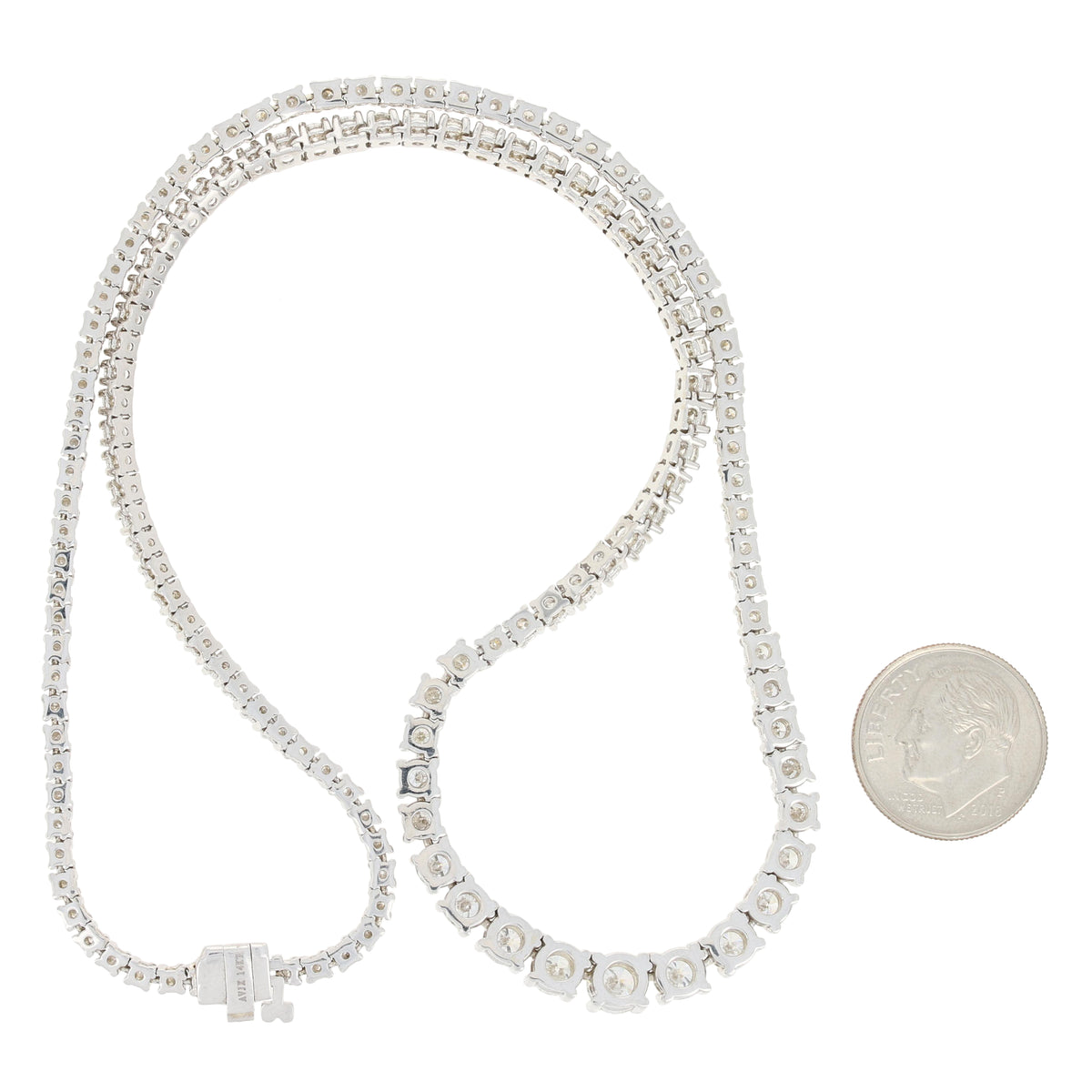 Diamond Tennis Necklace 6.85ctw