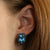 Blue Topaz, Sapphire, & Diamond Earrings 12.03ctw