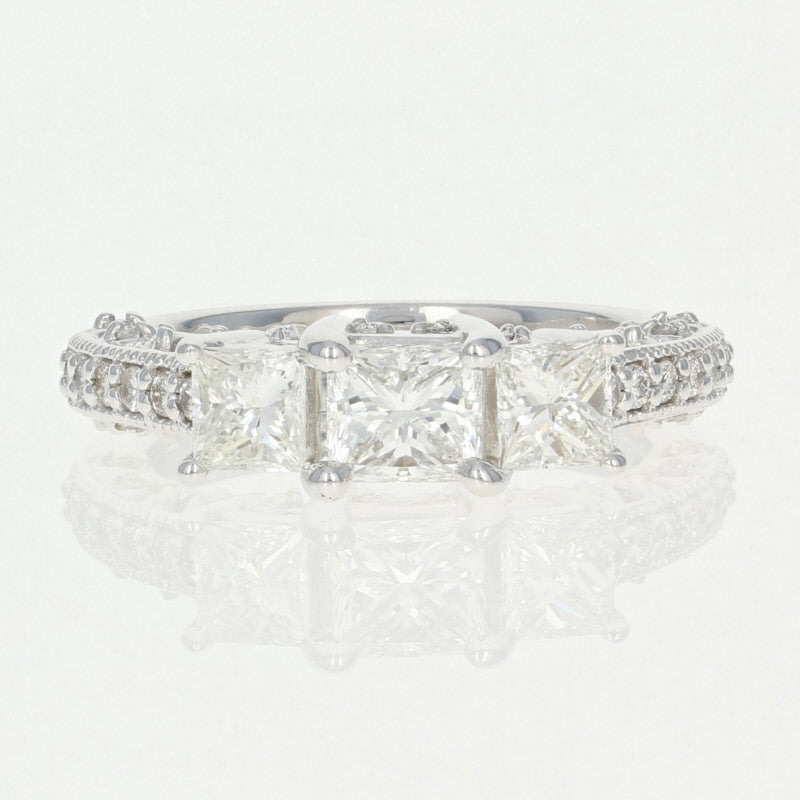Diamond Three-Stone Engagement Ring 1.95ctw