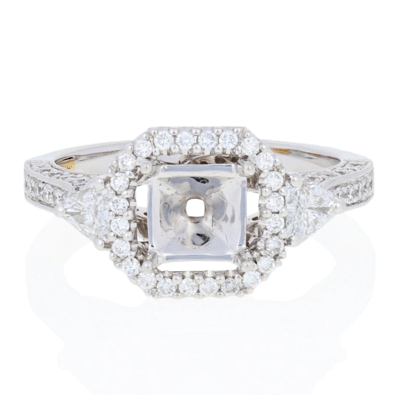Semi-Mount Halo Engagement Ring