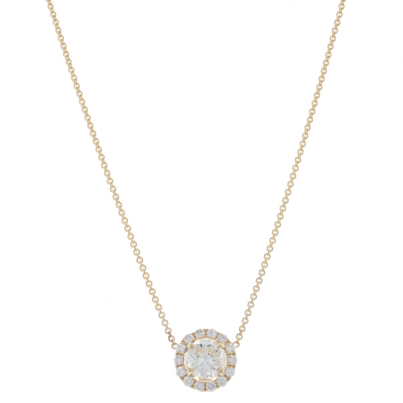 .92ctw Diamond Necklace Yellow Gold