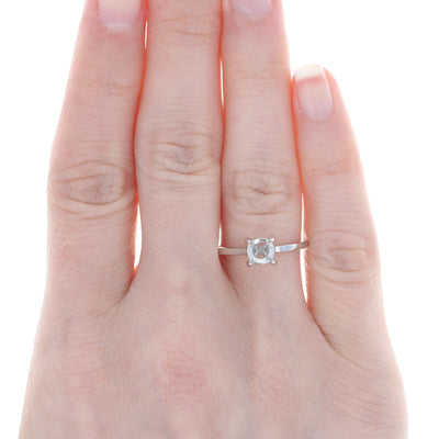 Semi-Mount Solitaire Ring White Gold