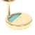 Turquoise & Diamond Earrings Yellow Gold